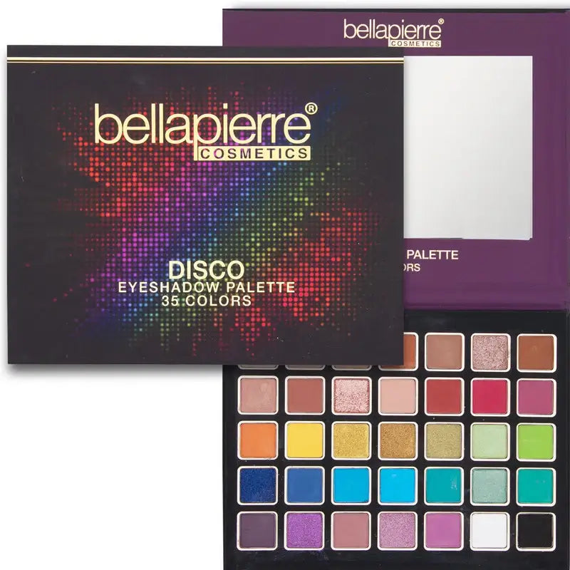 Bellapierre Cosmetics Palette d'ombres à paupières Disco, 35 couleurs , 38 g