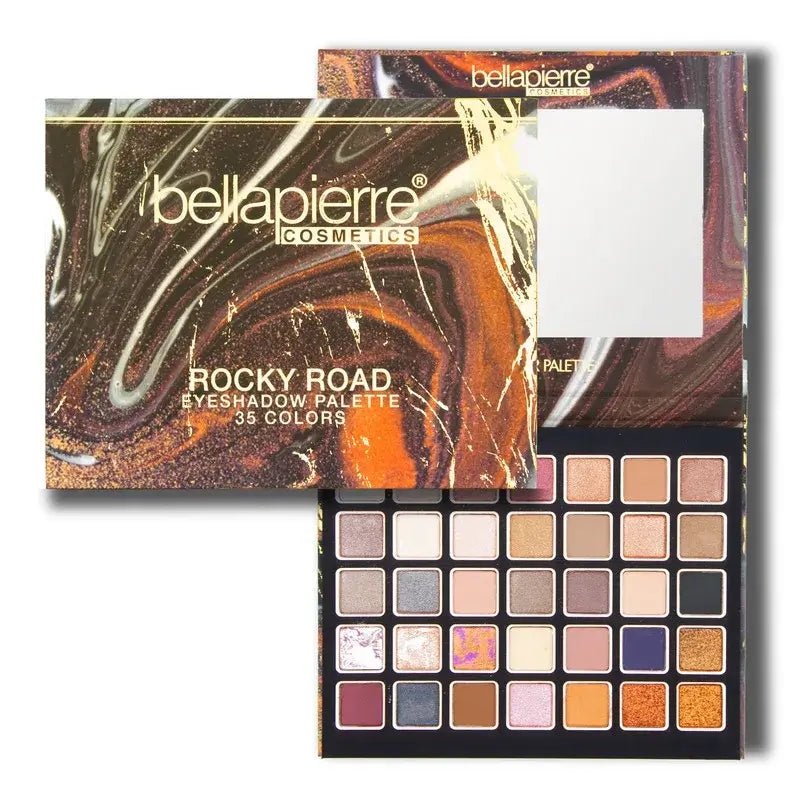 Bellapierre Cosmetics Palette d'ombres à paupières Rocky Road, 35 couleurs , 38 g