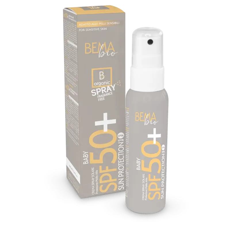 Bema Bio Spray Solaire Haute Protection pour Bébé Spf50+ , 100 ml