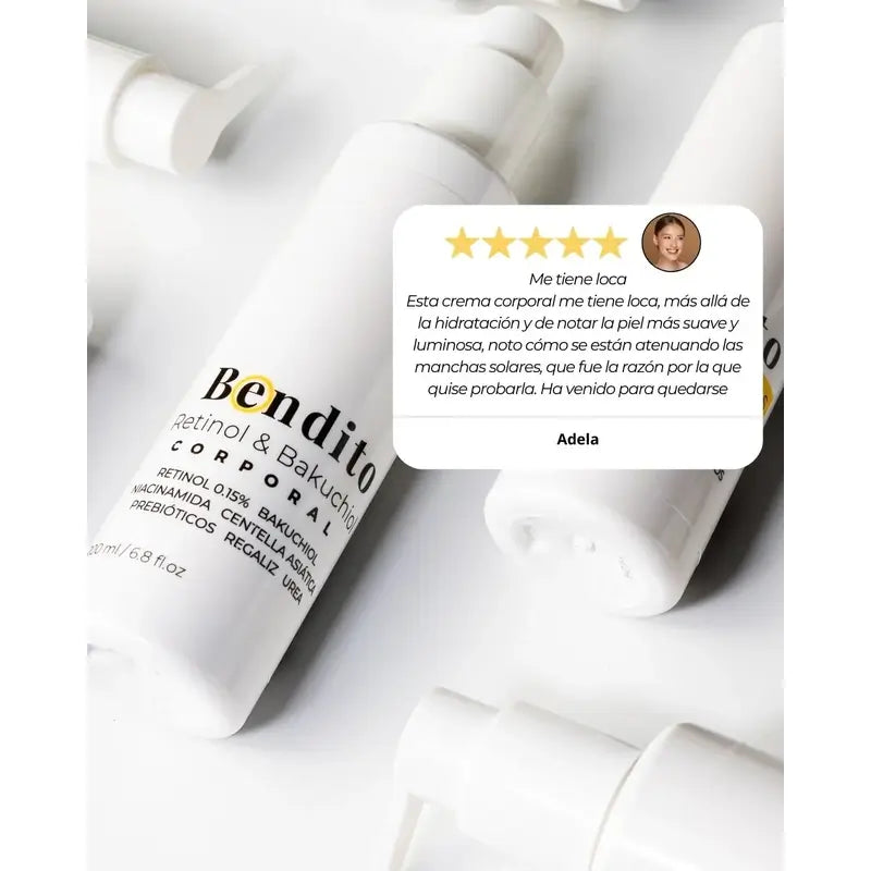 Bendito Retinol & Bakuchiol Body Cream, Pack 2 x 200 ml