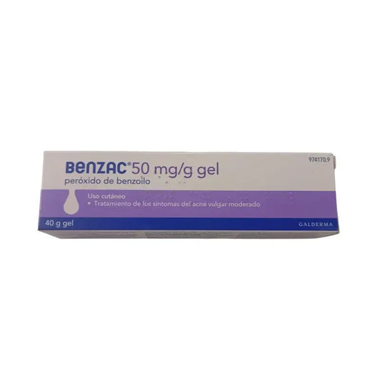 Benzac Wash 50 mg/G Gel topique 100 g