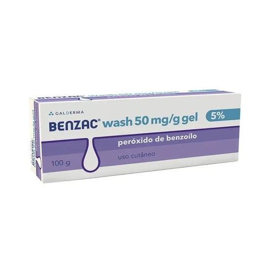 Benzac Wash 50 mg/G Gel topique 100 g