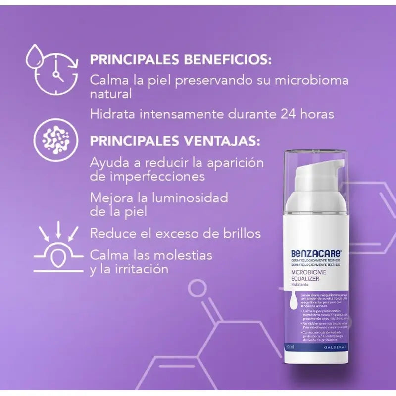 Benzacare Microbiome Equalizer Moisturizer, 50 ml