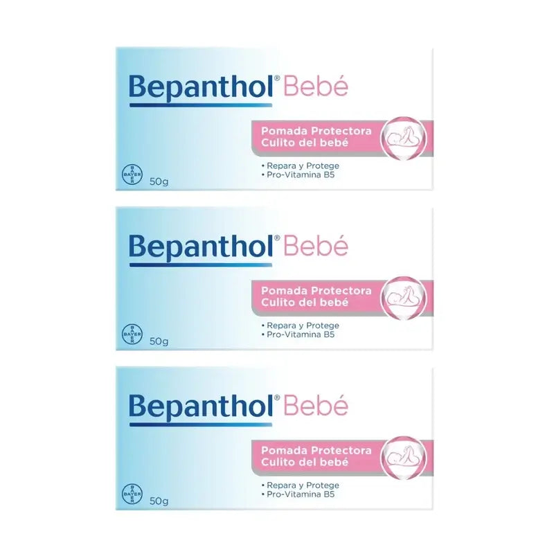 Pommade protectrice pour bébés Bepanthol, 3X50 Gr