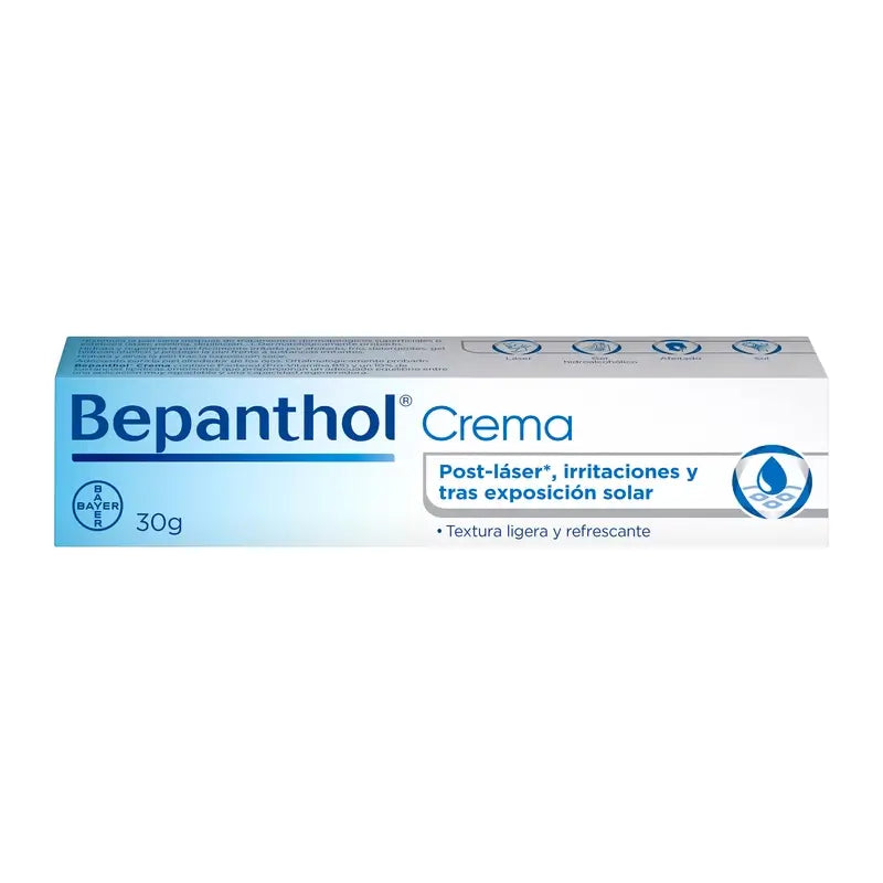 Bepanthol Crème régénératrice post-laser et irritation, 30 gr