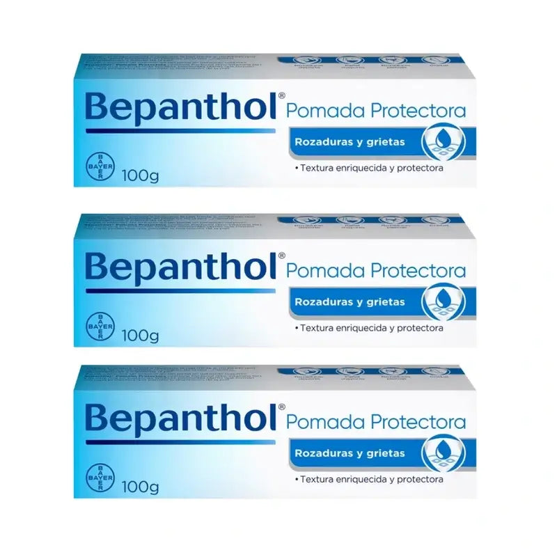 Pommade protectrice au bépanthol, 3X100 Gr