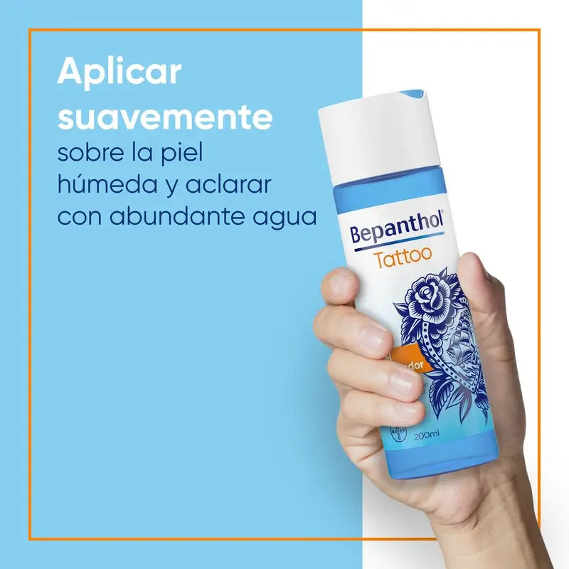 Gel nettoyant Bepanthol Tattoo, 200 ml