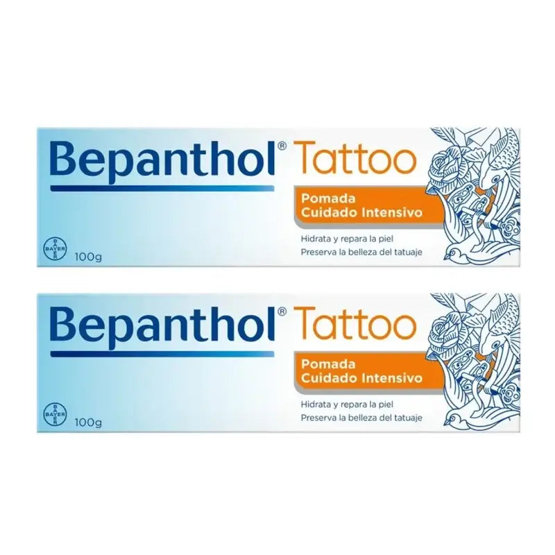 Pommade de tatouage au bépanthol, 2X100 Gr
