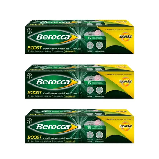 Berocca Boost, 3X15 Effervescent Tablets