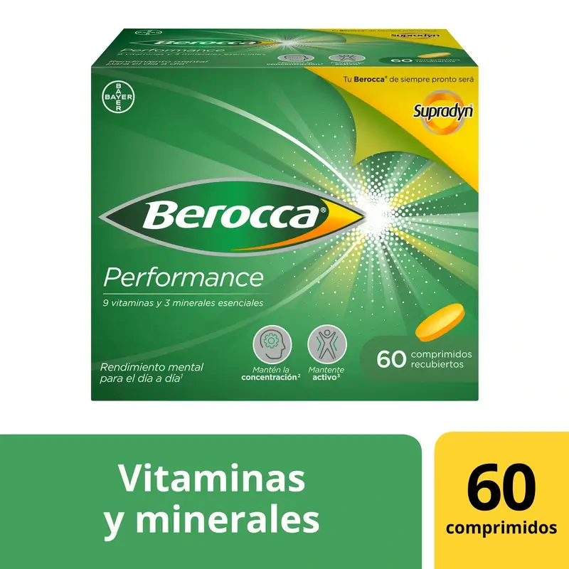 Berocca Performance, 60 Comprimés
