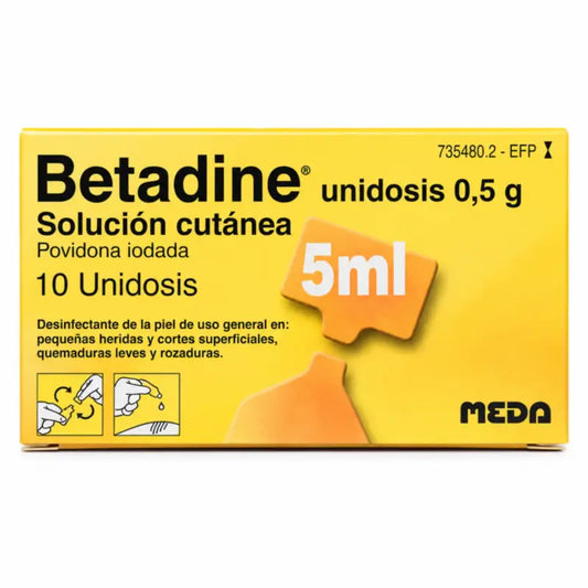 Betadine solution topique 10 sachets