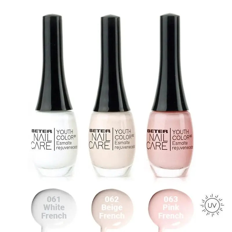 Beter Nail Care Vernis à ongles Manucure française 3X Pack