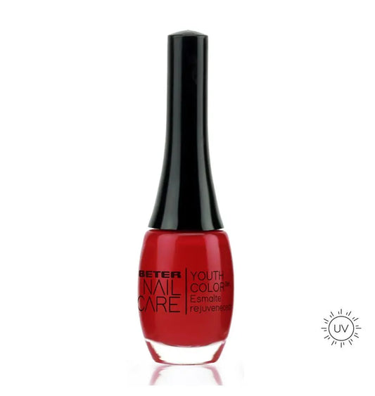Beter Nail Care Youth Colour 066 Rejuvenating Nail Polish Almost Red Light