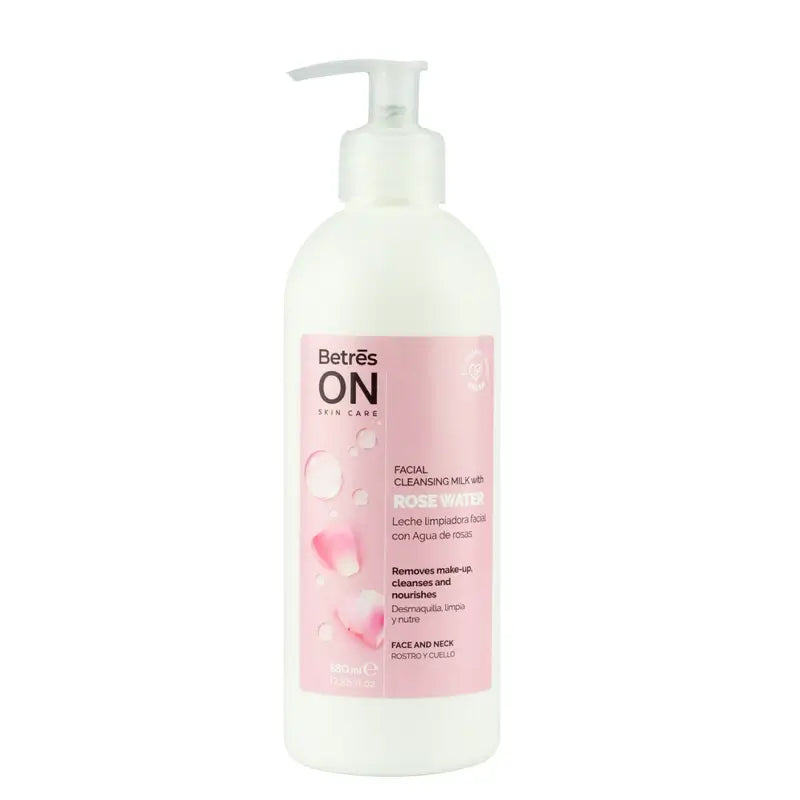 Betres On Lait nettoyant pour le visage Eau de rose, 380 ml