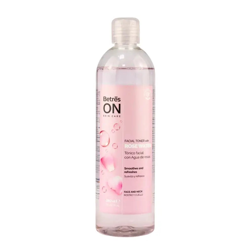 Betres On Tonique à l'eau de rose pour le visage, 380 ml