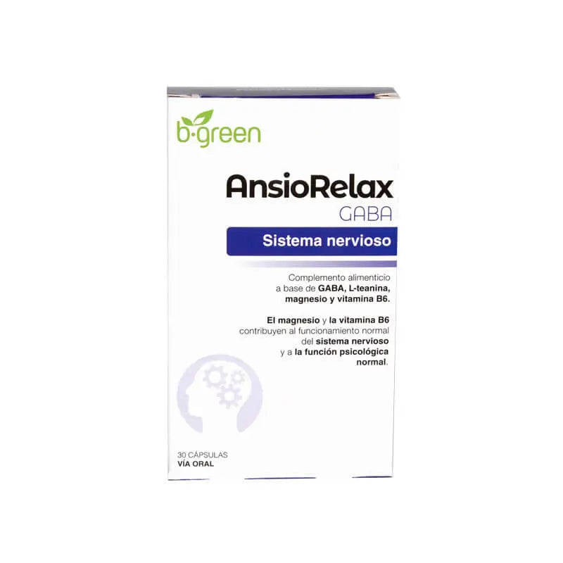 B-Green Ansiorelax Gaba Nervous System, 30 capsules