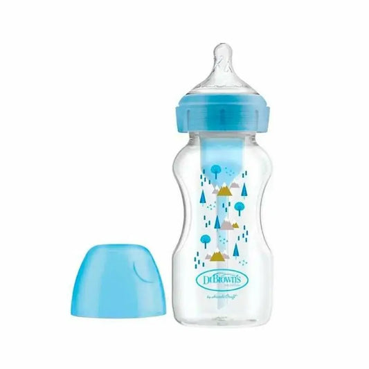 Options+ PP Forest Blue Wide Mouth Bottle, 270 ml