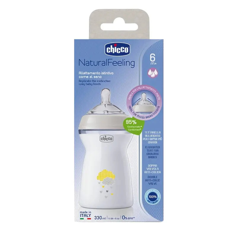 Biberon Chicco Naturalfeeling Rapid Flow 330Ml 6 M+