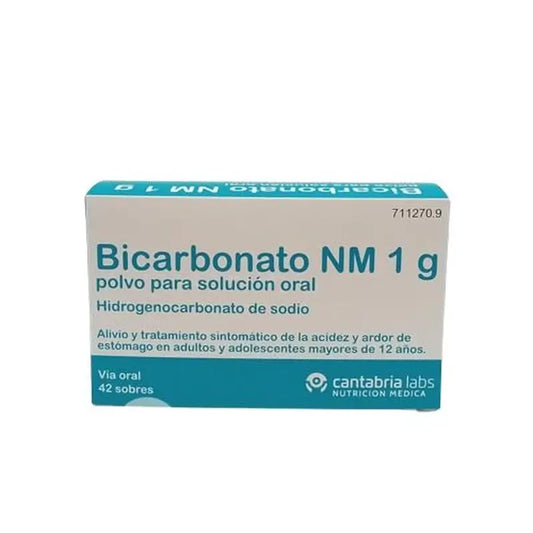 Bicarbonate NM 1 g Poudre pour solution orale 42 Sachets