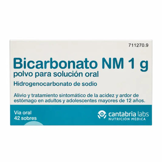Bicarbonate NM 1 g Poudre pour solution orale 42 Sachets