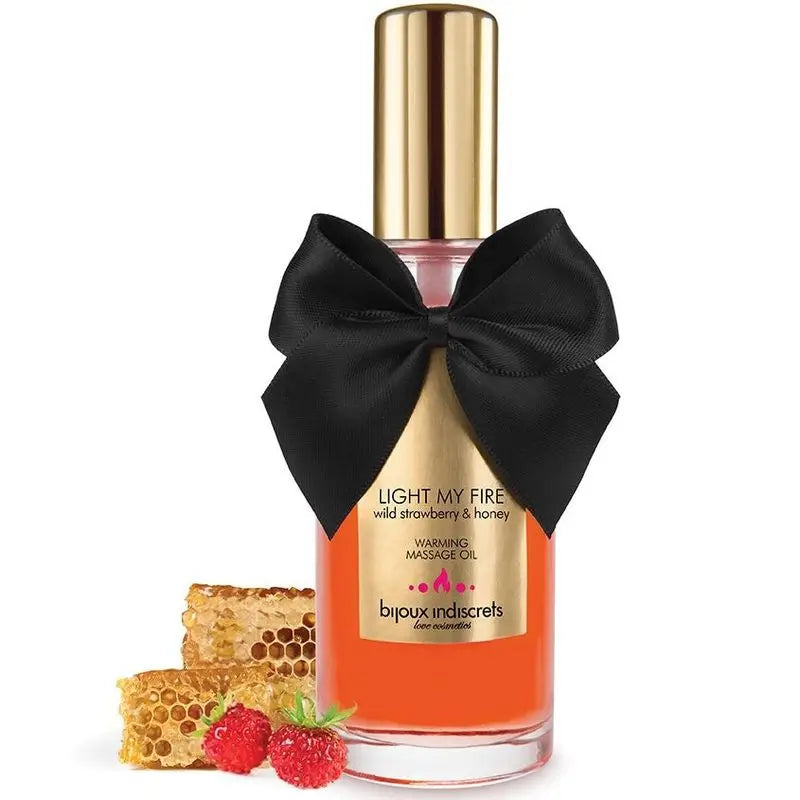Bijoux Love Cosmetiques Huile de massage chauffante à l'arôme de fraise
