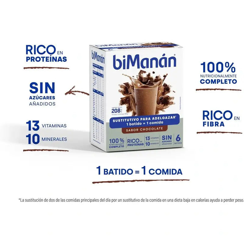 biManan Beslim Chocolate Flavour Shake 6 sachets