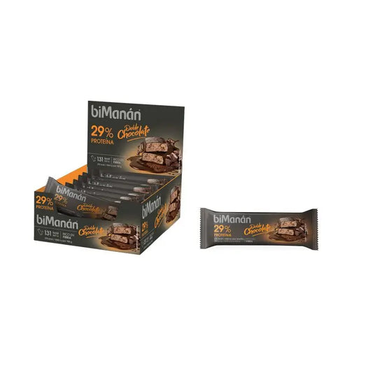 Barres protéinées Bimanán Double Chocolat, 20 unités