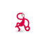 Biocote Mini Monkey Teether Fuchsia
