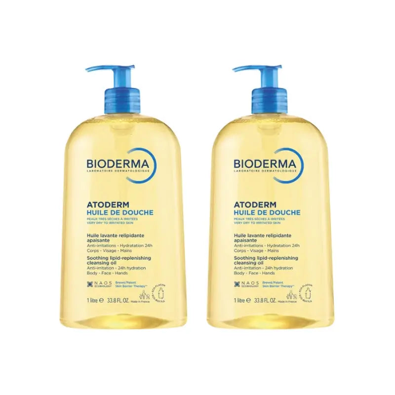 BIODERMA Atoderm Huile de Douche Pack 2 x 1 Litre