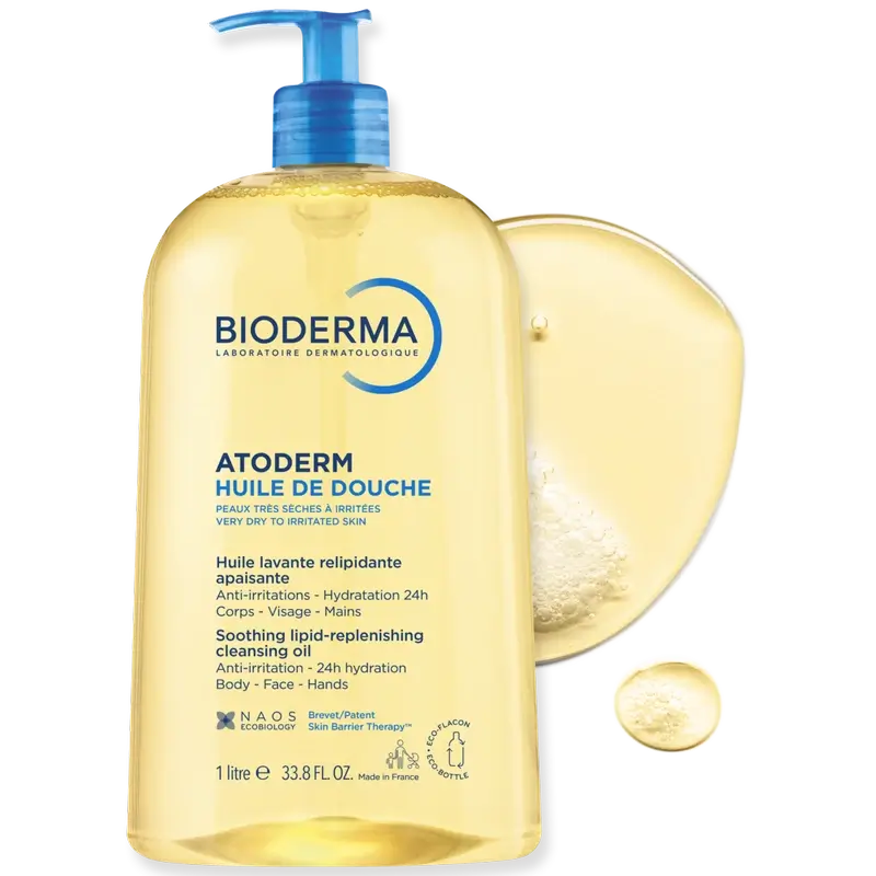 BIODERMA Atoderm Huile de Douche Pack 2 x 1 Litre