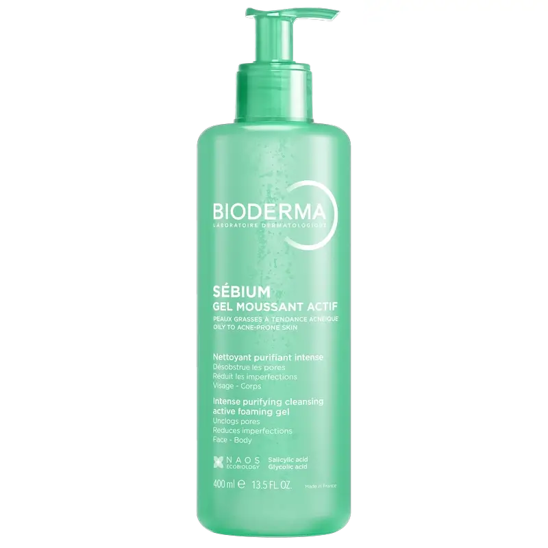 Bioderma Sébium Sébium Gel Moussant Actif, 400 ml