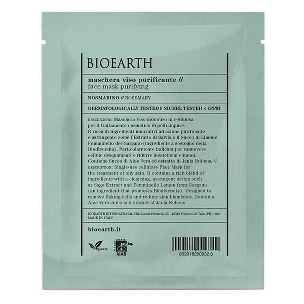 Bioearth Rosemary Purifying Single Dose Face Mask, 15 ml