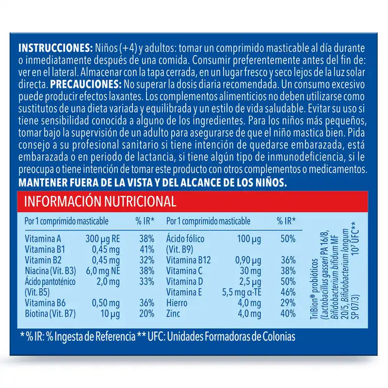 Bion3 Defense Junior Multivitamin Chewables, 30 comprimés