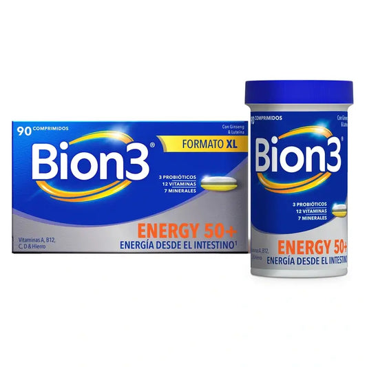 Bion3 Energy 50+ Multivitamines, 90 comprimés
