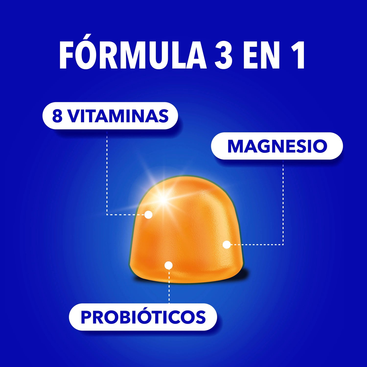 Bion3 Gummies Energy, Vitamines avec Probiotiques, Vitamine B12, Vitamine C, Vitamine D et Magnésium