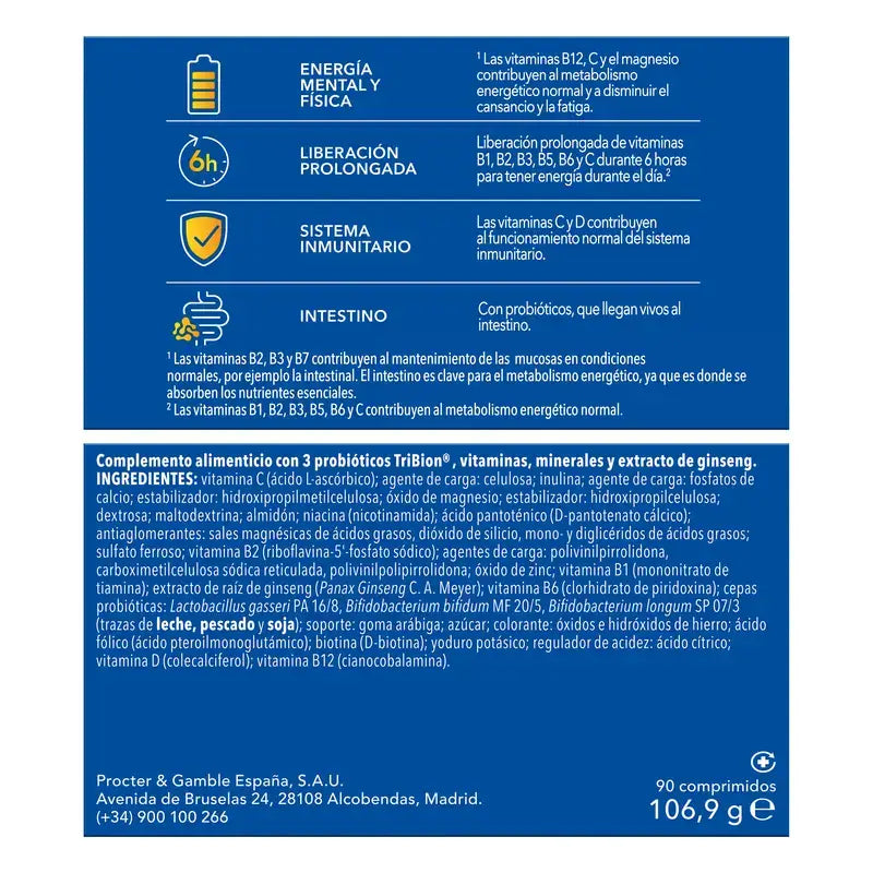 Bion3 Energy Multivitamins, 2 x 30 comprimés