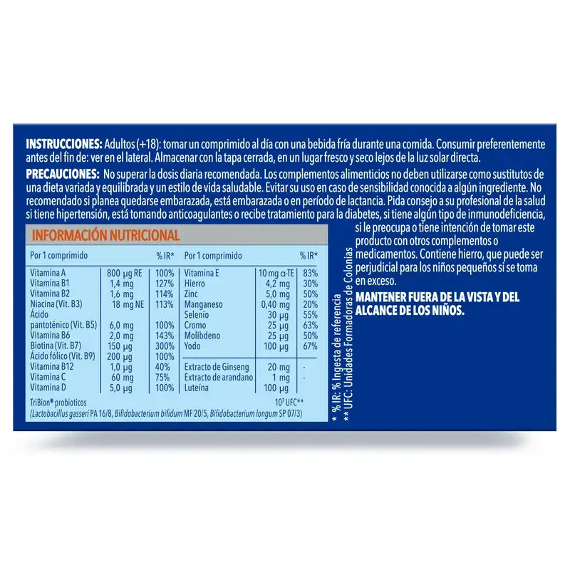 Bion3 Energy 50+ Multivitamines, Pack 2 x 30 Comprimés
