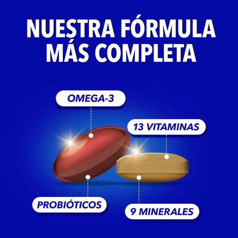Bion3 Multi & Omega-3 Avec Probiotiques, 60 gélules