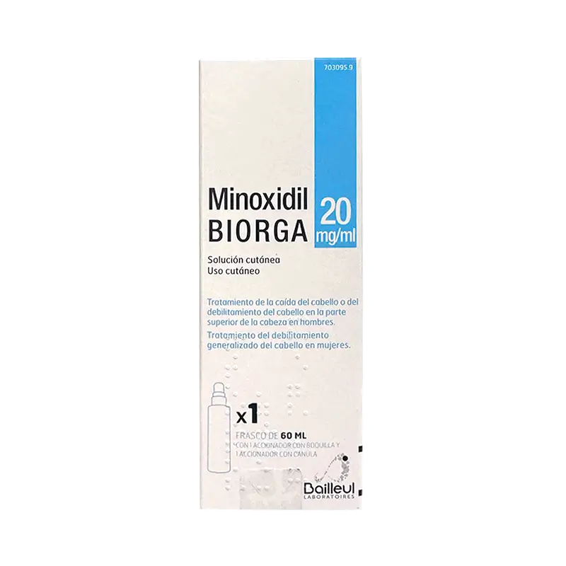 Biorga 20 Mg/ ml Minoxidil Skin Solution 1 Flacon 60 ml
