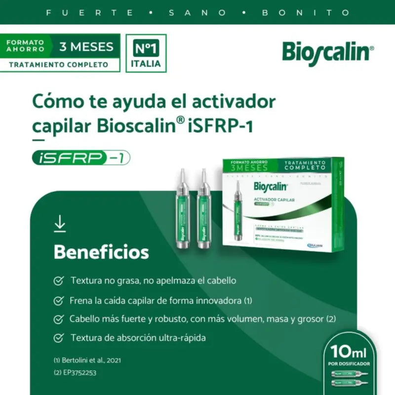 Activateur capillaire Bioscalin, 2 ampoules, 10 ml