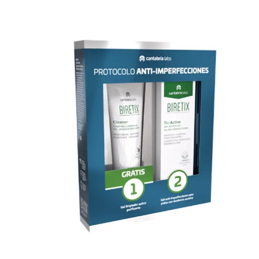 Biretix Acne-Preventing Skin Pack Gel Triactive + Mini Cleanser Gift Set