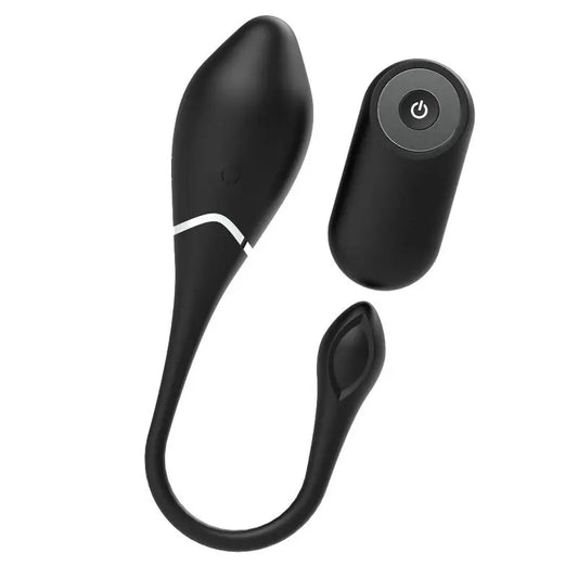 Black&Silver Jenell Rechargeable Vibrating Egg