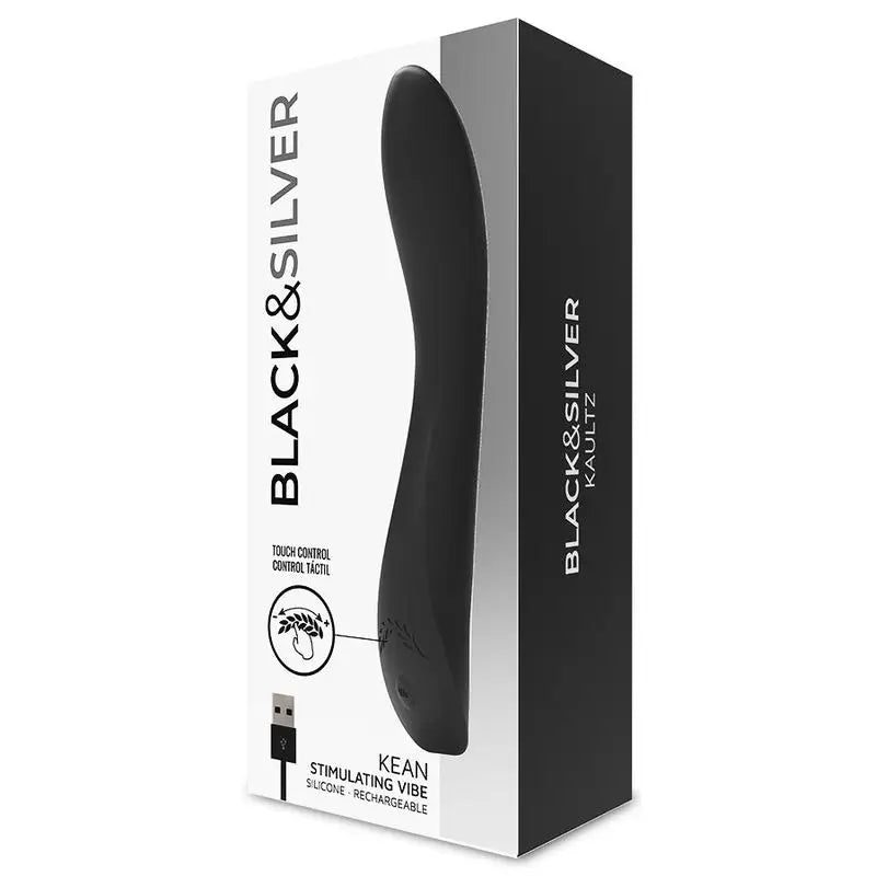 Black&Silver Kean Touch Control Vibrator