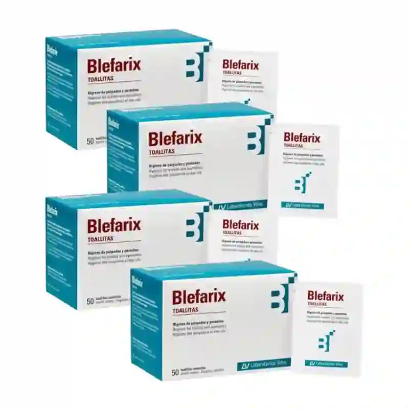 Blefarix lingettes 50 éternuements, paquet de 4