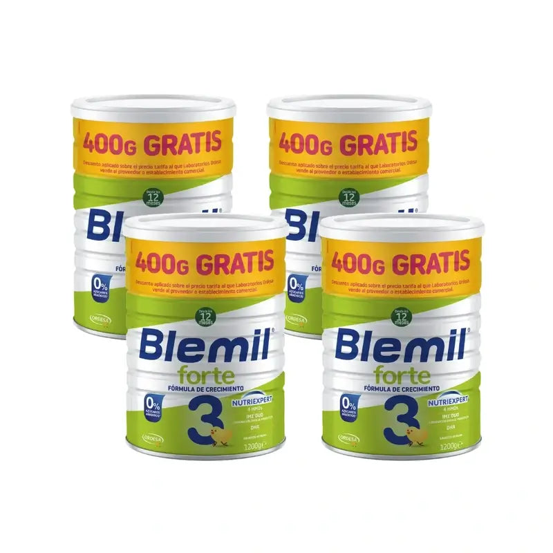 Blemil 3 Forte 800+400 Free, 4X1200 Grammes