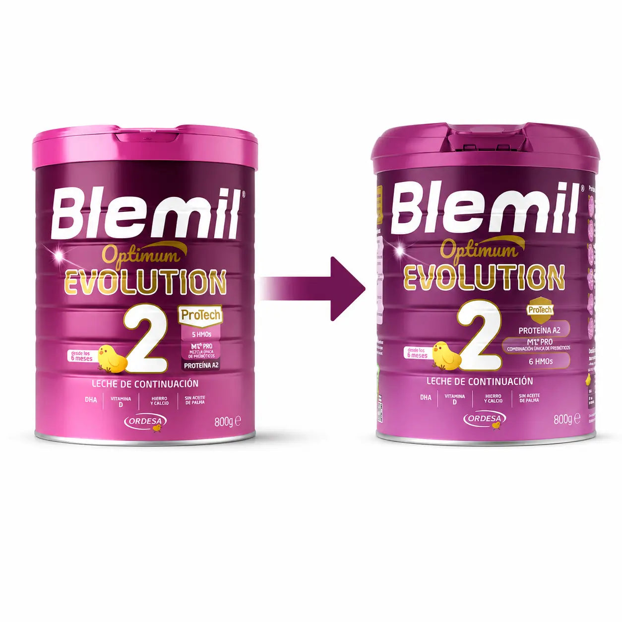 Blemil Optimum Evolution 2 lait maternisé, 12X800g