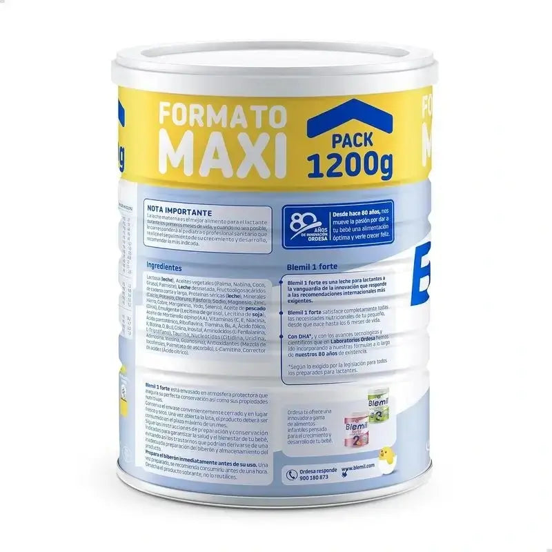 Blemil Plus 1 Forte, paquet de 12 x 1200 grammes