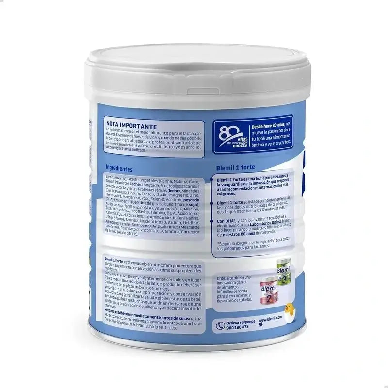 Blemil Plus 1 Forte, paquet de 12 x 800 g