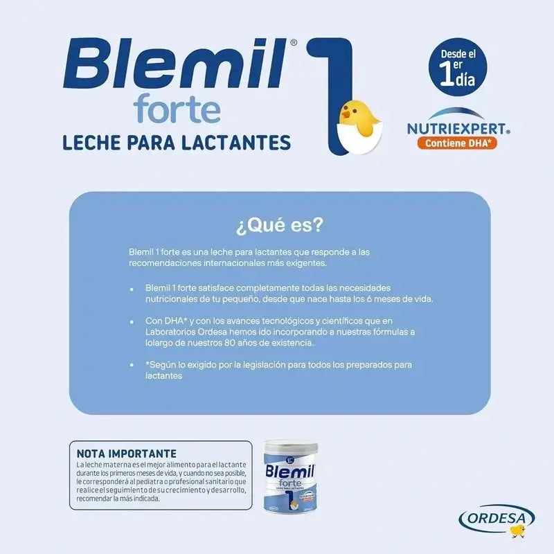 Blemil Plus 1 Forte, paquet de 12 x 800 g