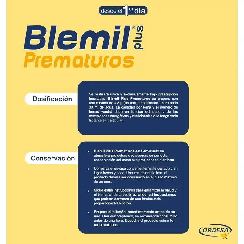 Blemil Plus Nourrissons prématurés, paquet de 2 x 400g